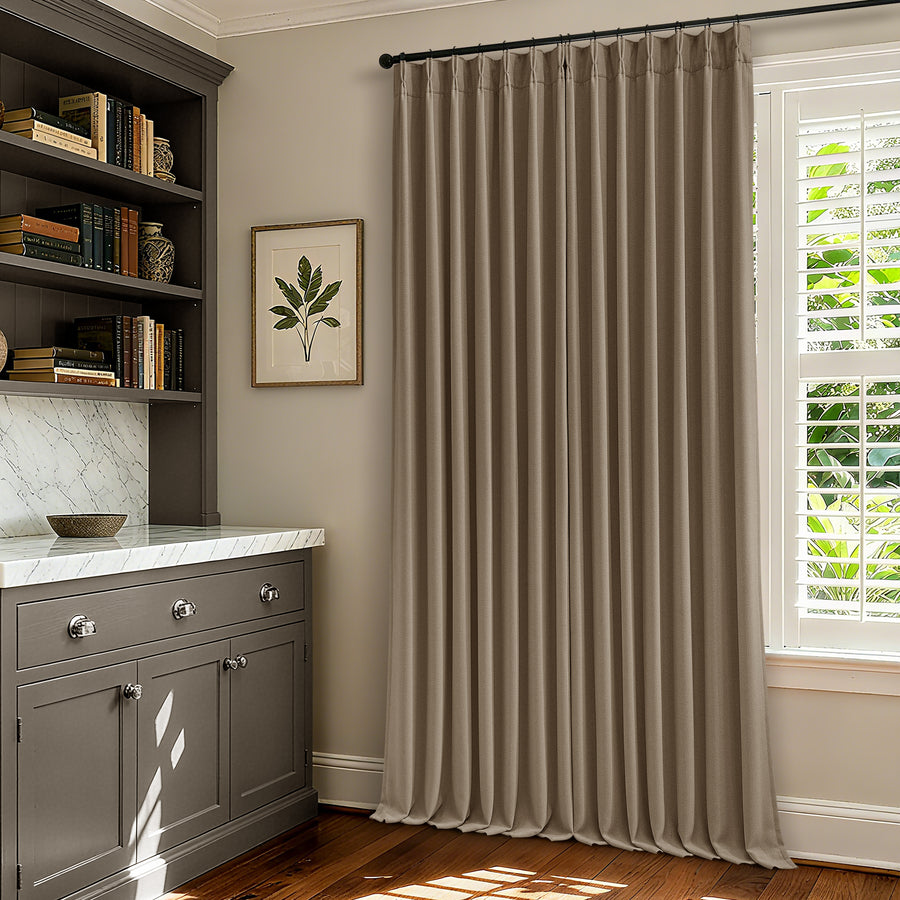 Elara Linen Drapery Pleated