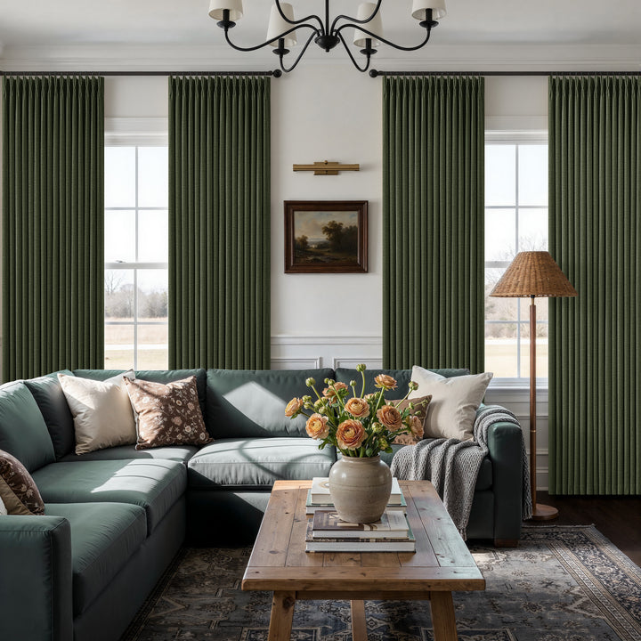 Evelyn Blackout Pinch Pleat Curtains