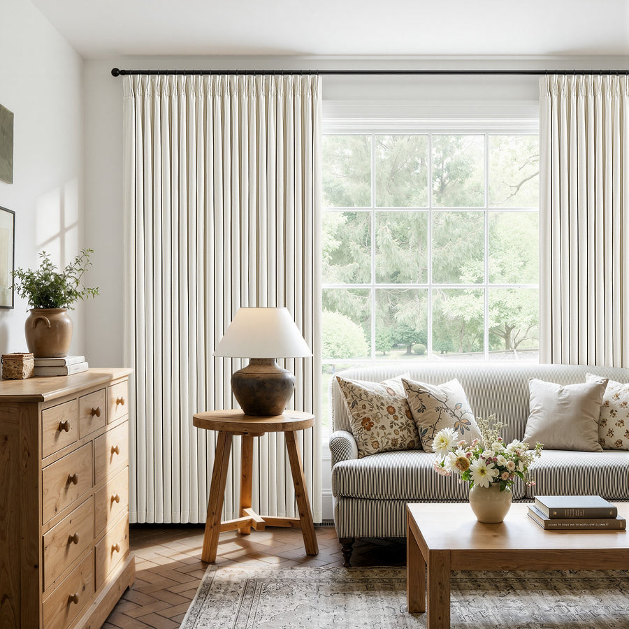 Evelyn Blackout Pinch Pleat Curtains