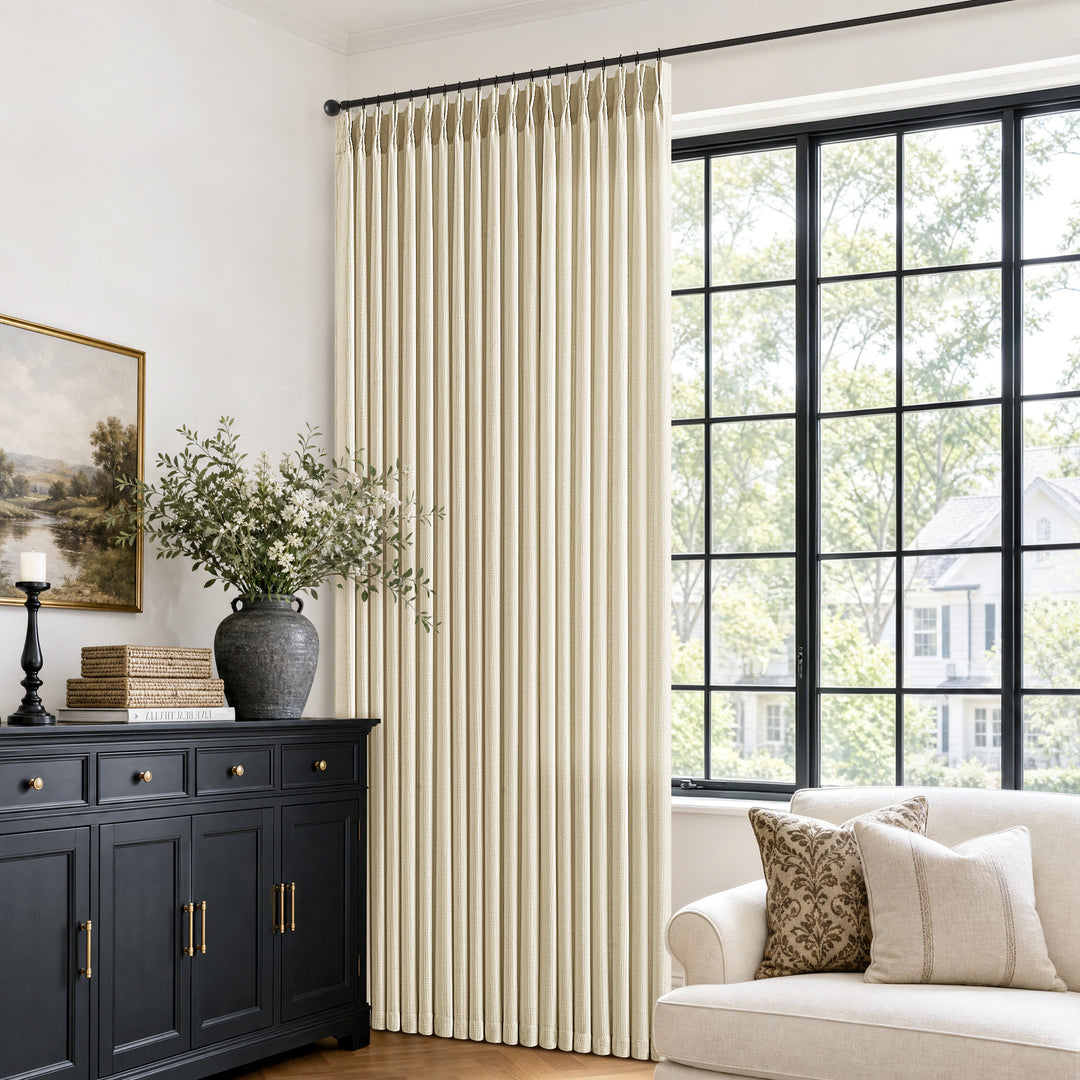 Evelyn Semi-Sheer Pinch Pleat Curtains