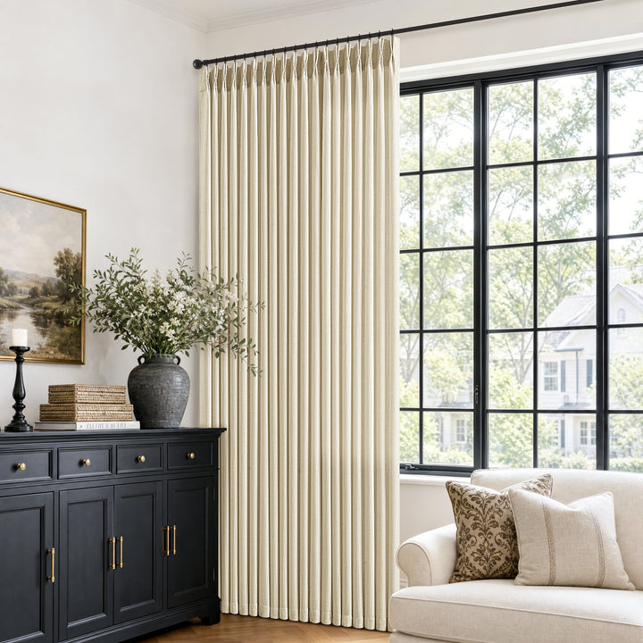 Evelyn Semi-Sheer Pinch Pleat Curtains