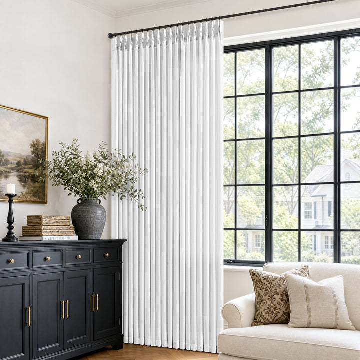 Evelyn Semi-Sheer Pinch Pleat Curtains