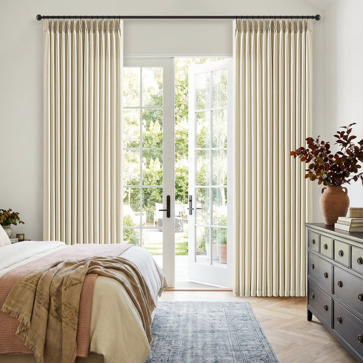 Evelyn Semi-Sheer Pinch Pleat Curtains