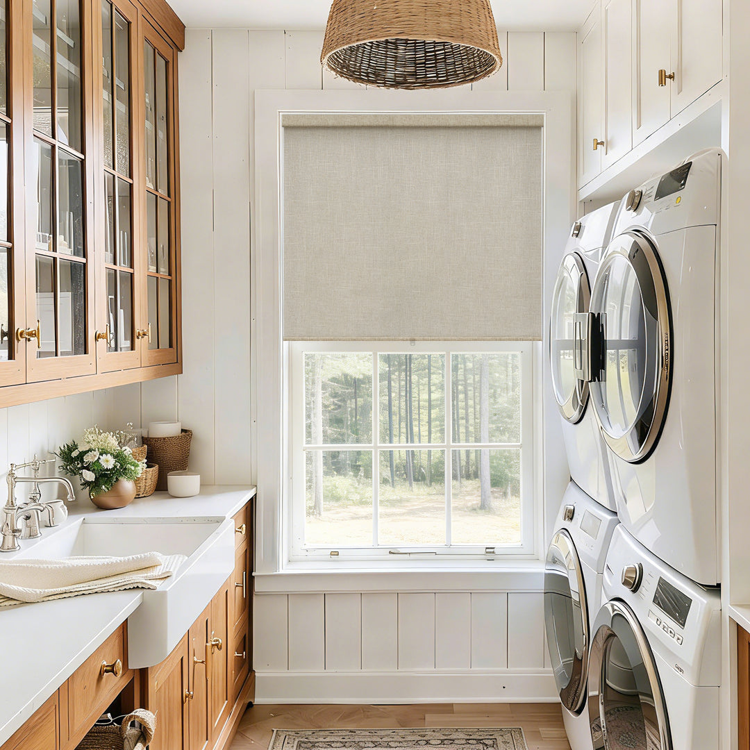 Aeris Linen Cordless Blackout Roller Shades