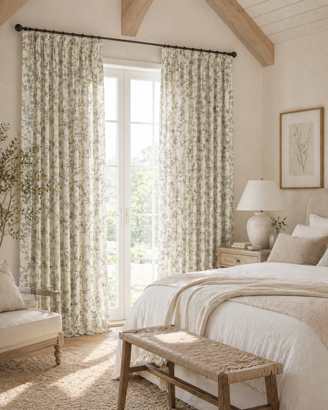Floral Print Curtains