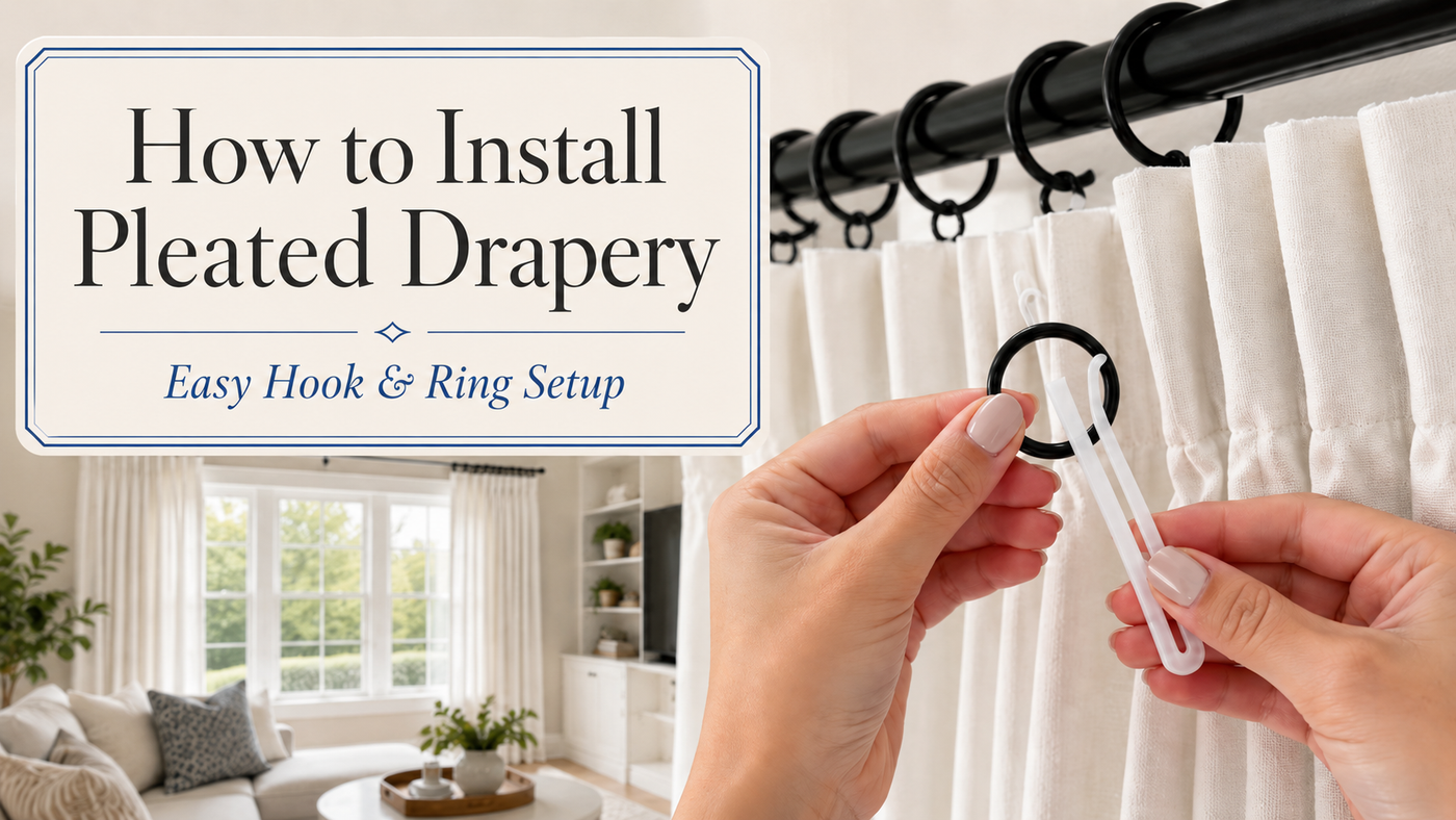 How to Install Pleated Drapery