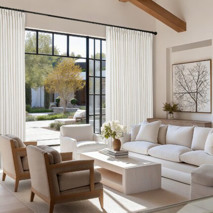 Custom Blackout Thick Linen Curtains (Copy)