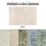 Pink Nursery Rug for Baby Girl 5 x 7 - Image 2