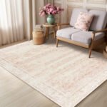 Pink Nursery Rug for Baby Girl 5 x 7 - Image 7