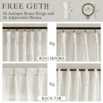 Pinch Pleated Linen Curtains 90" – 2 Panels Natural, Light Filtering, Semi Sheer Drapes for Living Room & Bedroom (W50 x L90) - Image 3