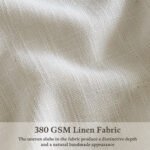 Pinch Pleated Linen Curtains 90" – 2 Panels Natural, Light Filtering, Semi Sheer Drapes for Living Room & Bedroom (W50 x L90) - Image 5