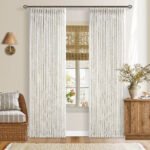 Pinch Pleated Linen Curtains 90" – 2 Panels Natural, Light Filtering, Semi Sheer Drapes for Living Room & Bedroom (W50 x L90) - Image 6
