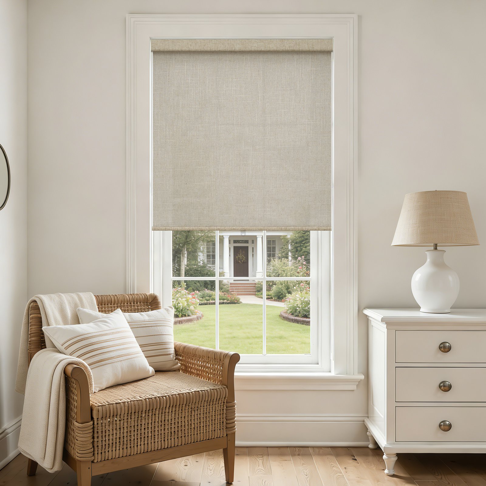 Linen Blend Cordless Roller Shades
